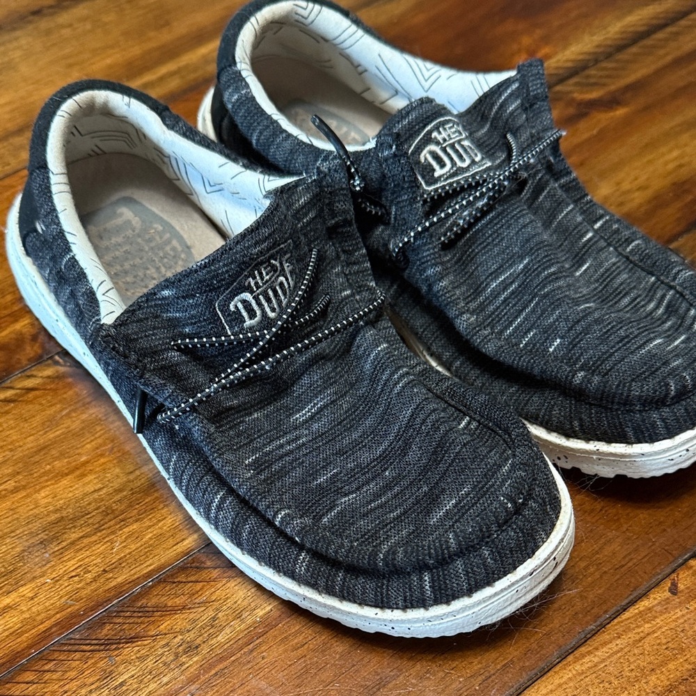 Hey Dude Kids Charcoal Moccasins